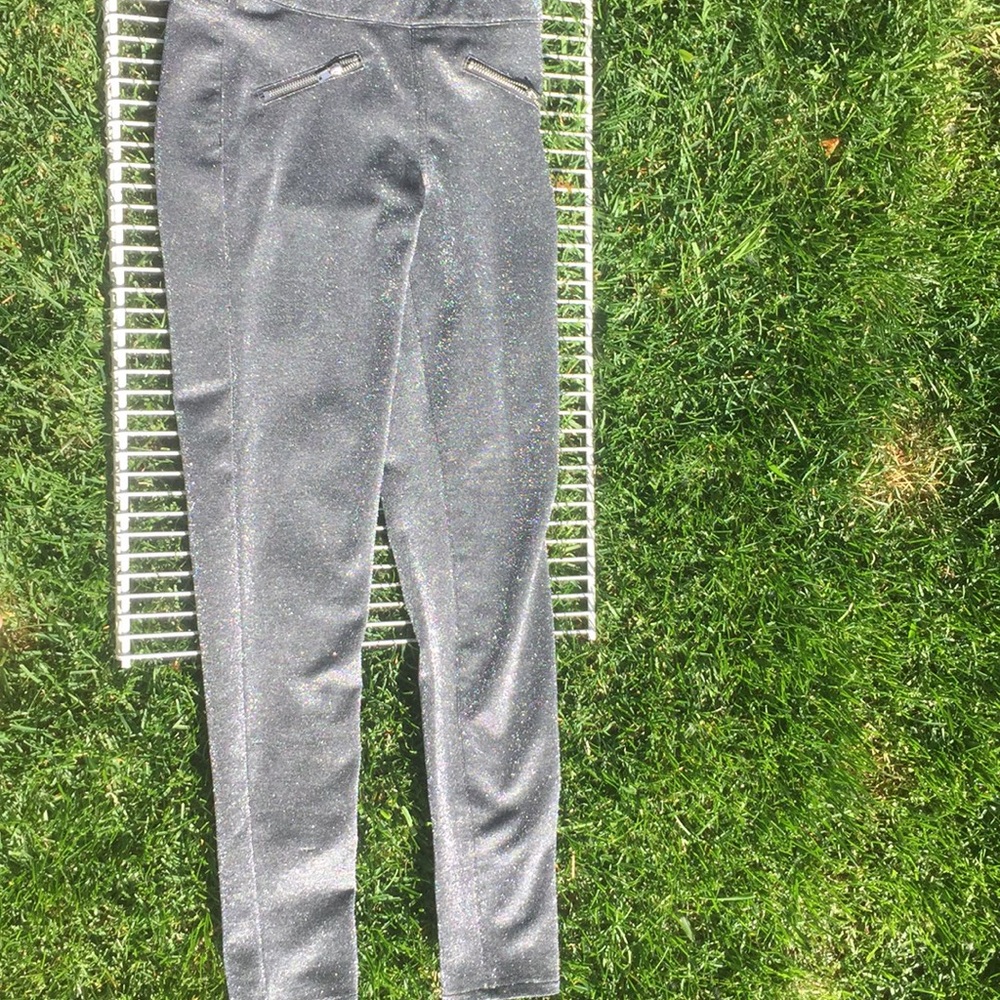 A  H&M sparkly black leggings